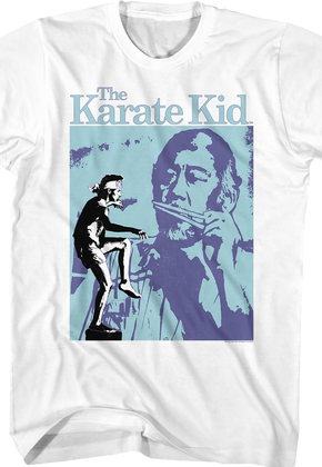 Daniel LaRusso and Mr. Miyagi Collage Karate Kid T-Shirt