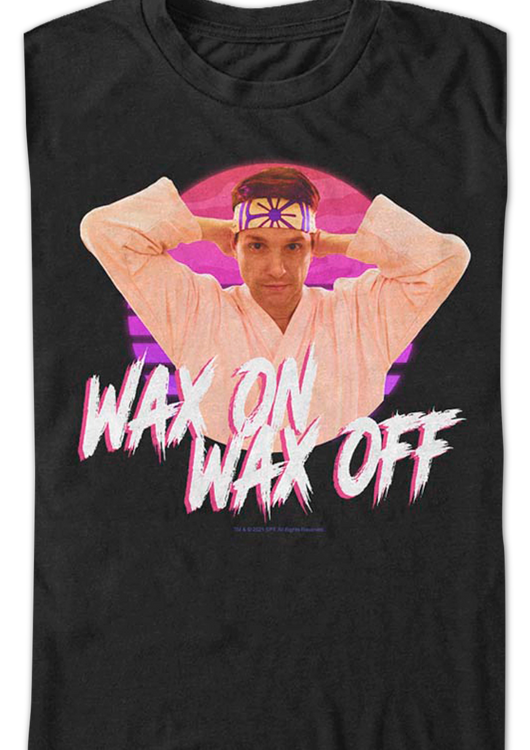 Daniel LaRusso Wax On Wax Off Cobra Kai T-Shirt - main product image