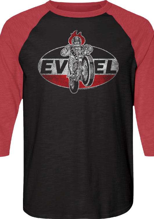 Daredevil Evel Knievel Raglan Baseball Shirt - main product image