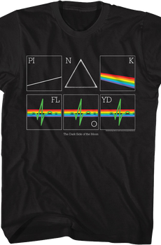 Dark Side of the Moon Heart Rate Pink Floyd T-Shirt
