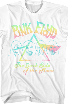 Dark Side of the Moon Pastel Rainbow Pink Floyd T-Shirt