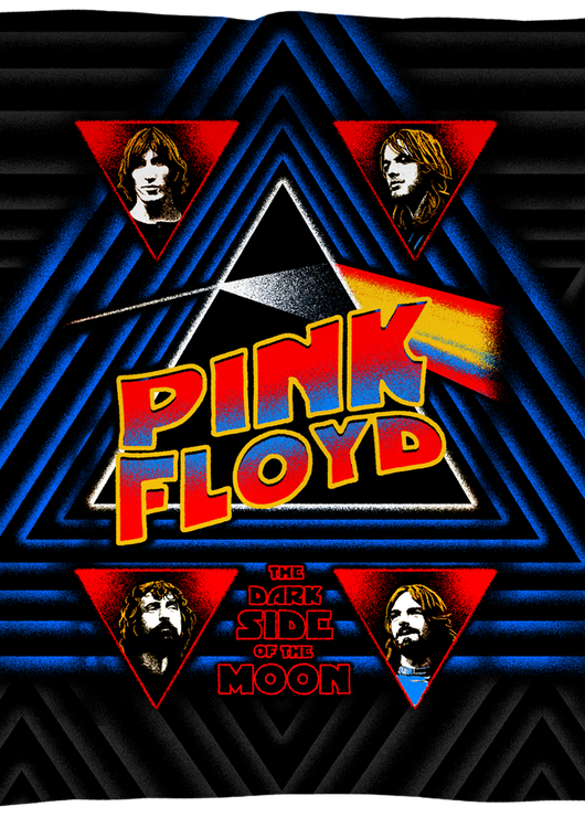 Dark Side of the Moon Pink Floyd Throw Pillow - main product image