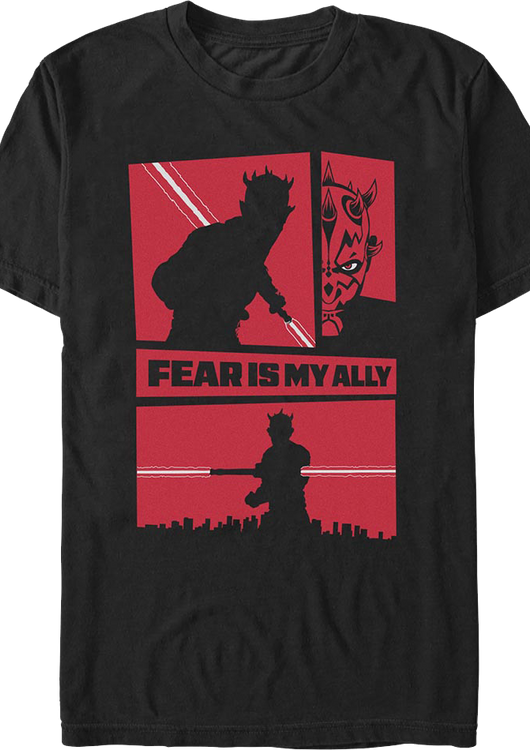 Darth Maul Fear Is My Ally Star Wars T-Shirt - main product image