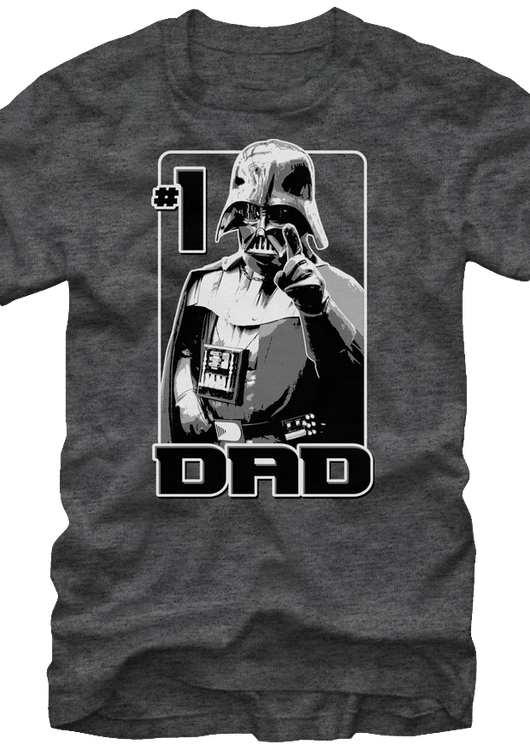 Darth Vader #1 Dad Star Wars T-Shirt - main product image