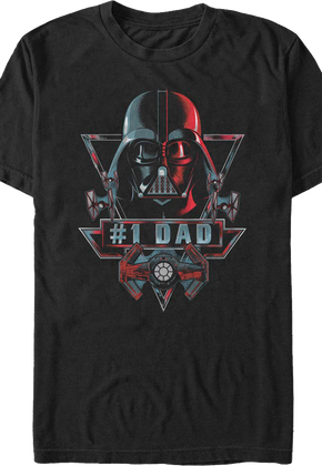 #1 Dad Darth Vader Star Wars T-Shirt