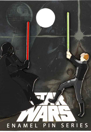 Darth Vader and Luke Skywalker Star Wars Enamel Pins