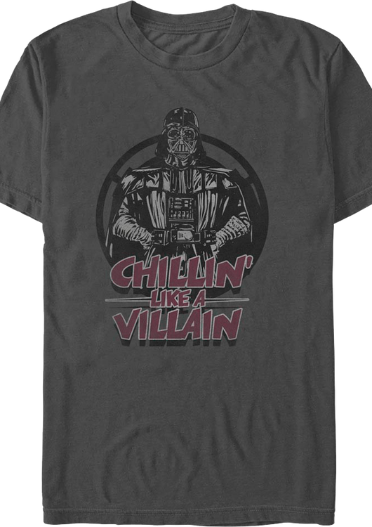Darth Vader Chillin' Like A Villain Star Wars T-Shirt - main product image