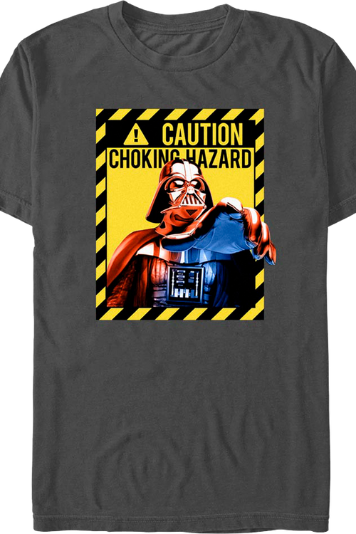 Darth Vader Caution Choking Hazard Star Wars T-Shirtmain product image