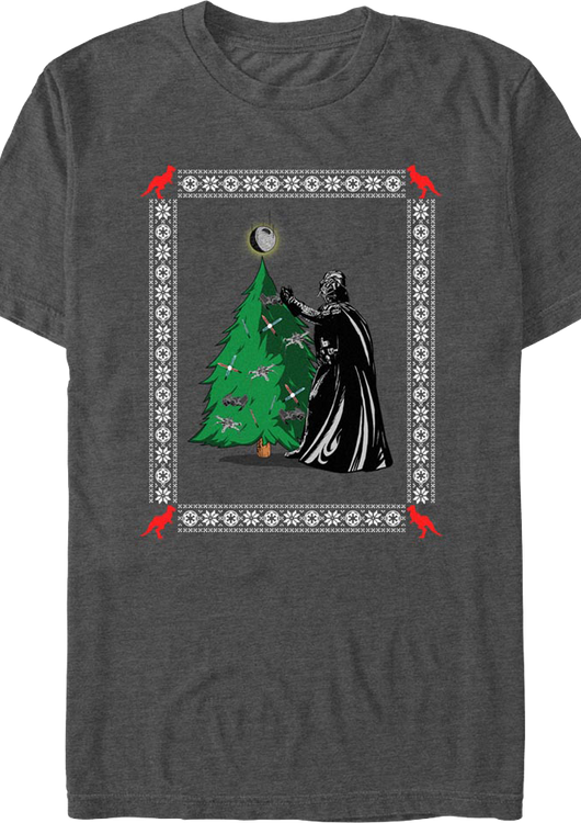 Darth Vader Christmas Tree Star Wars T-Shirt - main product image