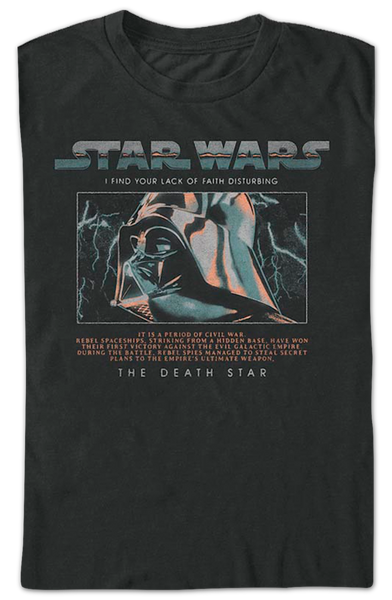 MAKAYA Baby Darth Vader T Shirt - Maglietta Stampate Divertenti Death Star Banksy Wars Donna L