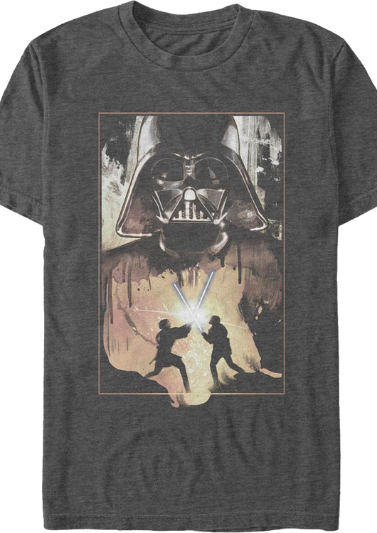 Darth Vader Lightsaber Duel Star Wars T-Shirt - main product image