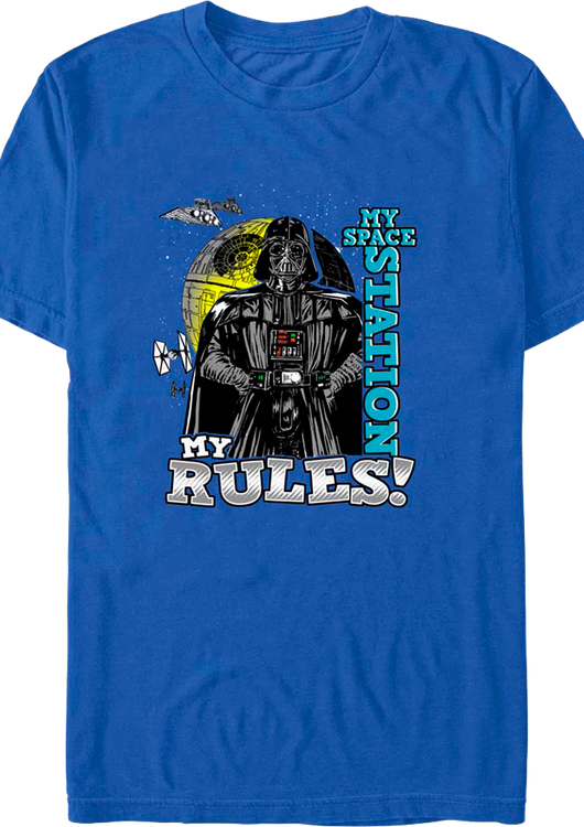 Darth Vader My Space Station My Rules Star Wars T-Shirt - main product image
