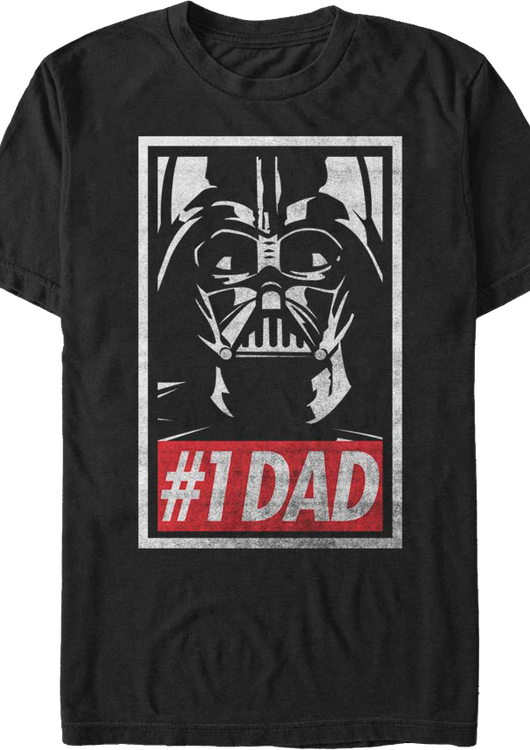 Darth Vader Number 1 Dad Star Wars T-Shirt - main product image