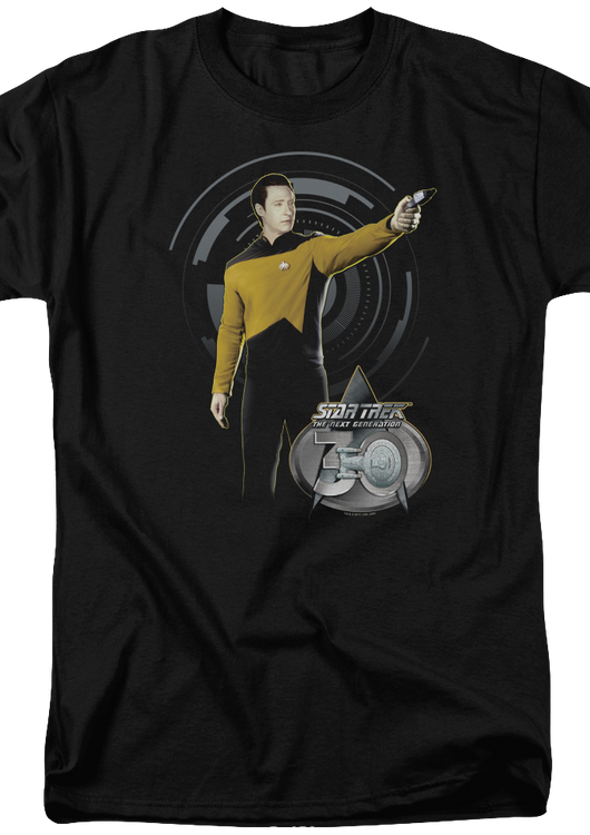 Data 30th Anniversary Star Trek The Next Generation T-Shirt - main product image