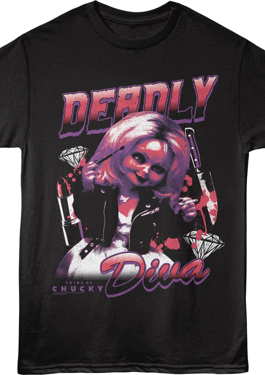 Deadly Diva Bride Of Chucky T-Shirt - main product image