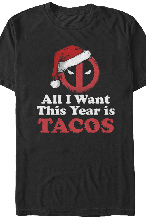 Deadpool Christmas Tacos T-Shirt - main product image