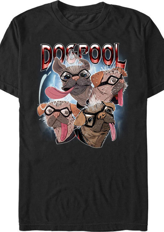 Dogpool Collage Deadpool & Wolverine Marvel Comics T-Shirt - main product image