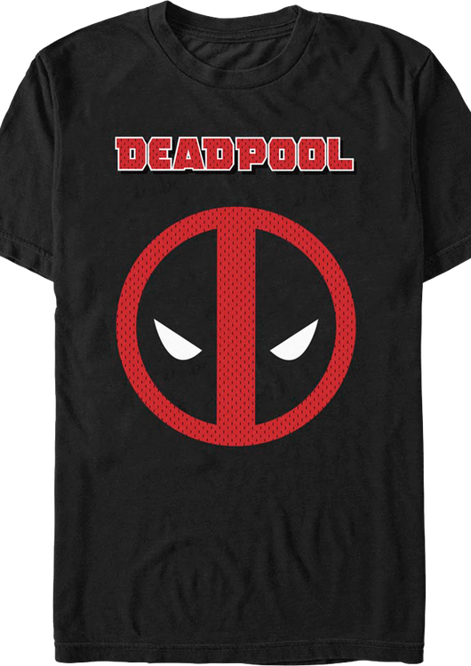 Deadpool Faux Jersey Logo Marvel Comics T-Shirt - main product image