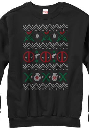 Deadpool Faux Ugly Christmas Sweater