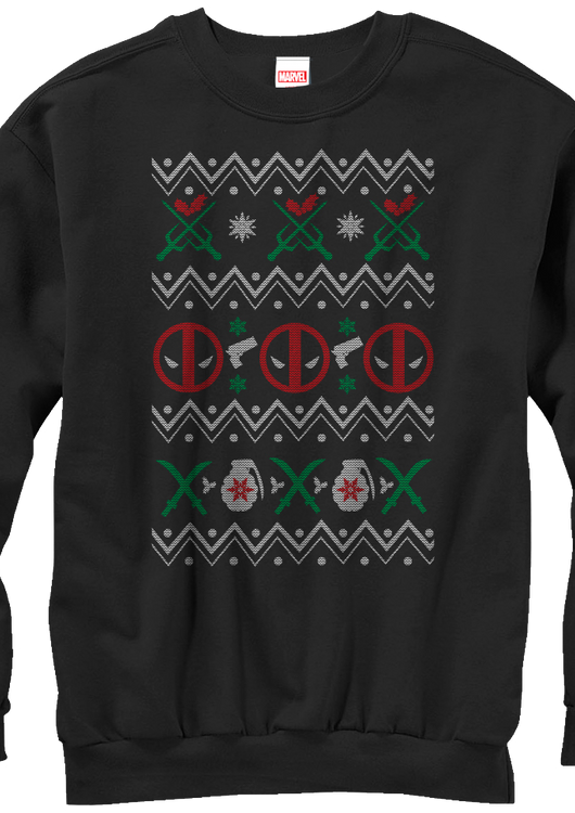 Deadpool Faux Ugly Christmas Sweater - main product image