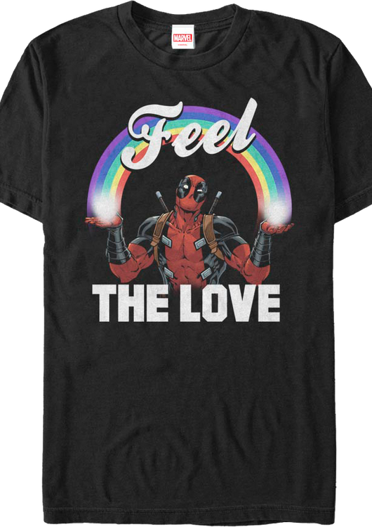 Deadpool Feel The Love Marvel Comics T-Shirt - main product image