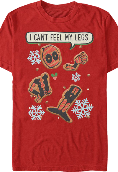 Deadpool Gingerbread Man Marvel Comics T-Shirt