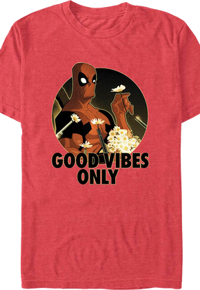 Deadpool Good Vibes Only Marvel Comics T-Shirt