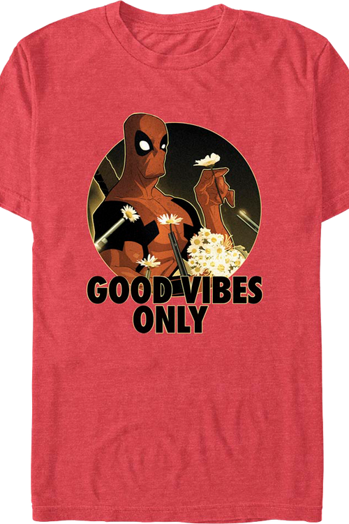 Deadpool Good Vibes Only Marvel Comics T-Shirtmain product image