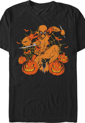 Deadpool Jack-o'-Lanterns Marvel Comics T-Shirt