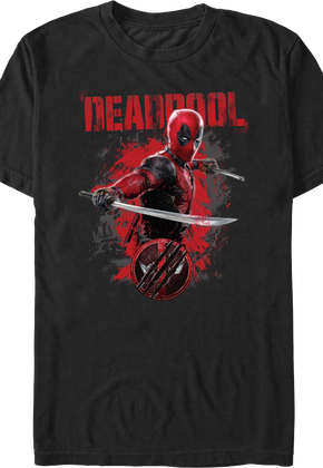 Deadpool Katanas Pose Deadpool & Wolverine Marvel Comics T-Shirt