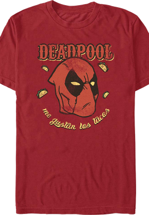 Deadpool Me Gustan Las Tacos Marvel Comics T-Shirt