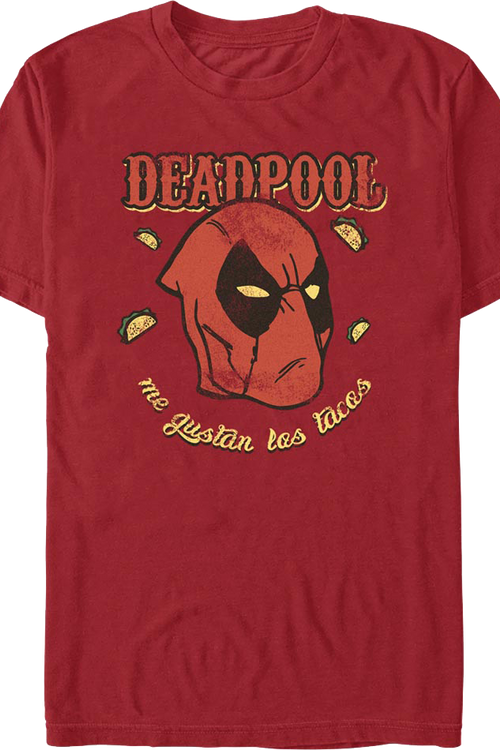 Deadpool Me Gustan Las Tacos Marvel Comics T-Shirtmain product image