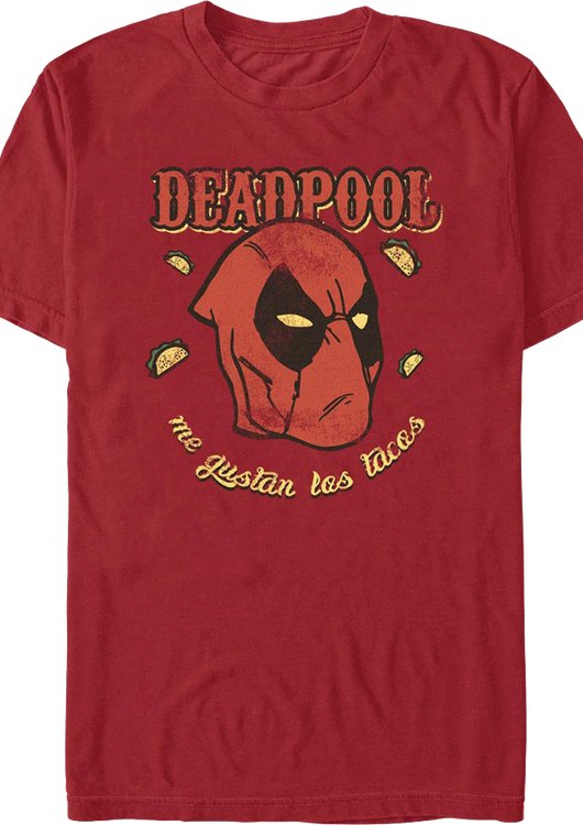 Deadpool Me Gustan Las Tacos Marvel Comics T-Shirt - main product image