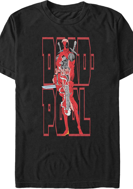 Deadpool Smoking Gun Marvel Comics T-Shirt - main product image