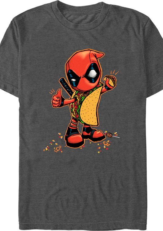 Deadpool Taco Costume Marvel Comics T-Shirt - main product image