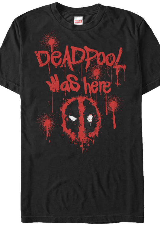 Deadpool Was Here Marvel Comics T-Shirt - main product image