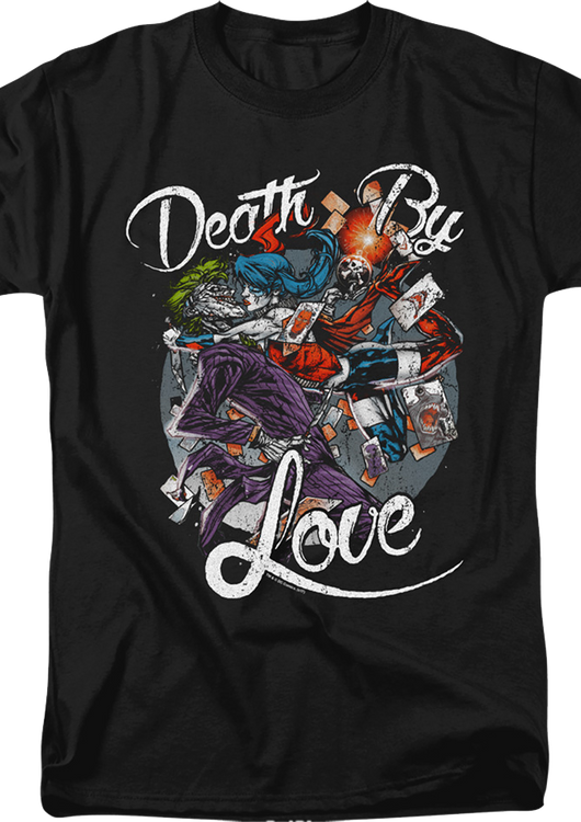 Death By Love Joker And Harley Quinn DC Comics T-Shirt - main product image