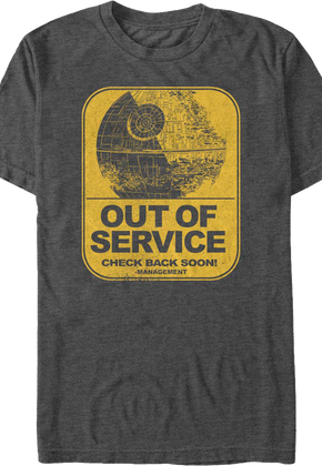 Death Star Out Of Service Star Wars T-Shirt
