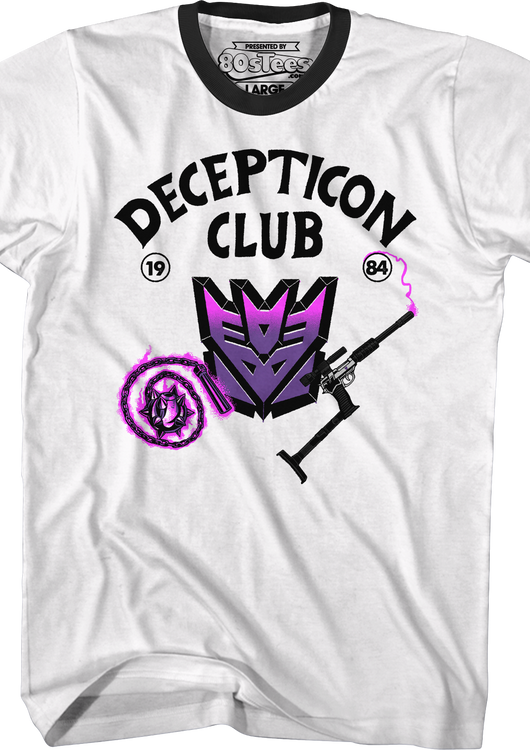Decepticon Club Transformers Ringer Shirt - main product image
