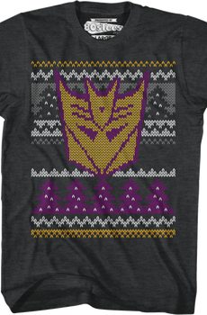 Decepticons Faux Ugly Christmas Sweater Transformers T-Shirt