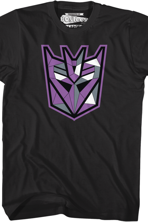 Decepticons Geometric Logo Transformers T-Shirtmain product image