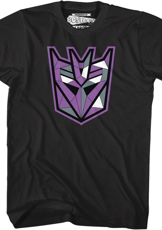 Decepticons Geometric Logo Transformers T-Shirt - main product image