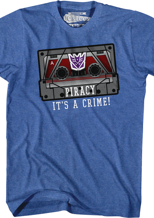 Decepticons Piracy Transformers T-Shirt - main product image