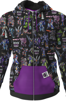 Decepticons Transformers Pocket Hoodie