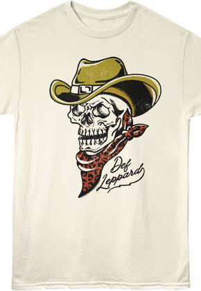 Cowboy Skull Def Leppard T-Shirt