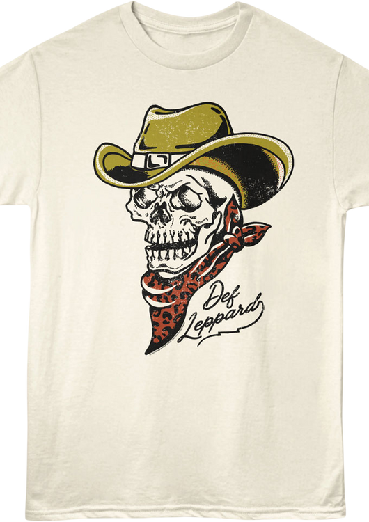 Cowboy Skull Def Leppard T-Shirt - main product image