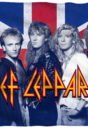 Def Leppard 36 x 58 Fleece Blanket