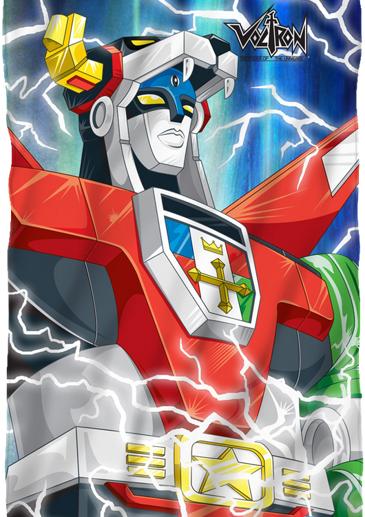 Defender of the Universe Voltron 36 x 58 Fleece Blanket - main product image