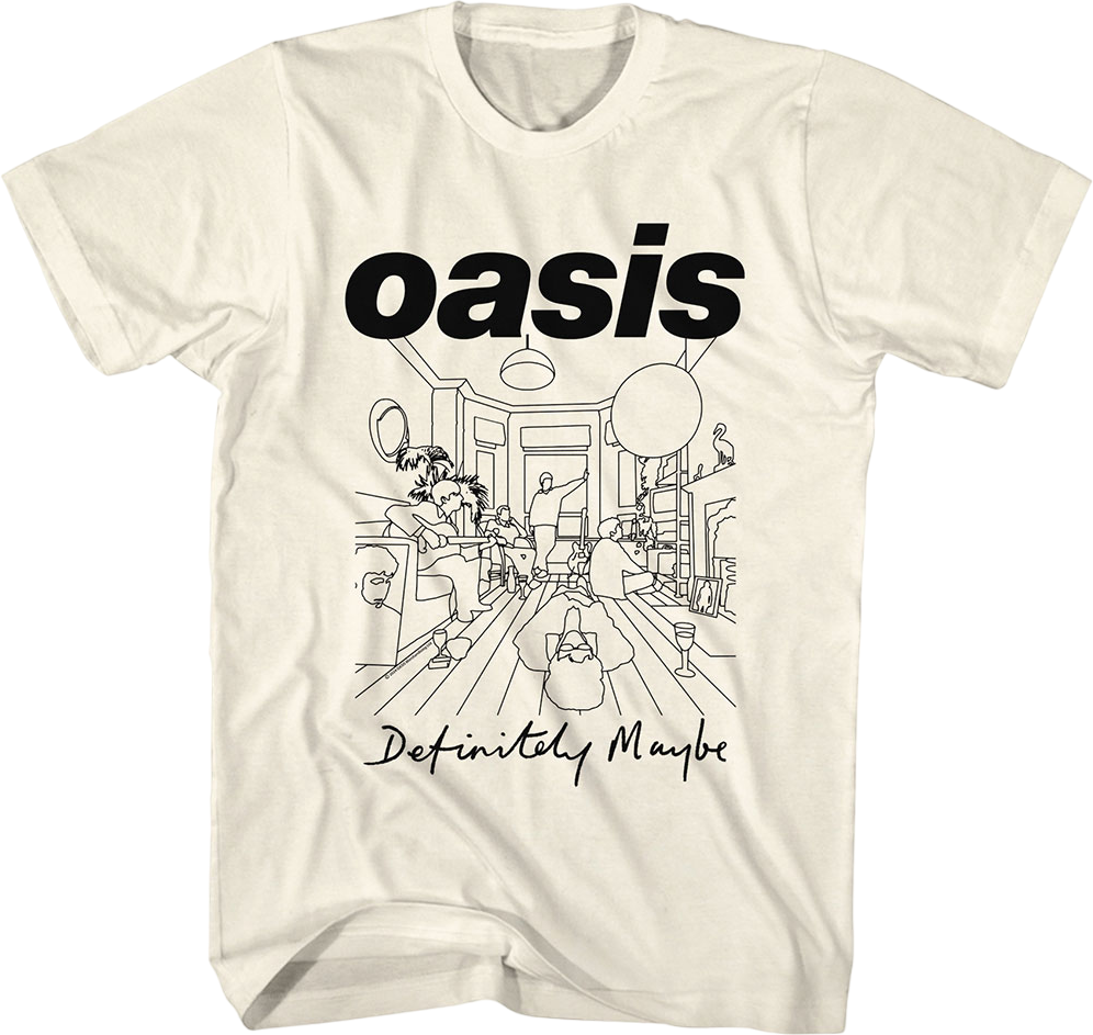 Definitely Maybe Hat Definitely Maybe Sketch Oasis T-Shirt
