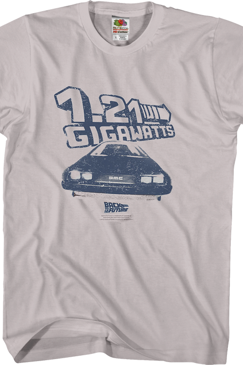 DeLorean 1.21 Gigawatts Back To The Future T-Shirtmain product image